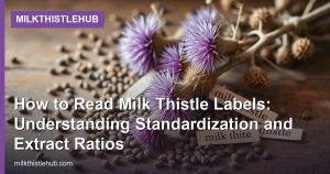How to Read Milk Thistle Labels: Understanding Standardization and Extract Ratios