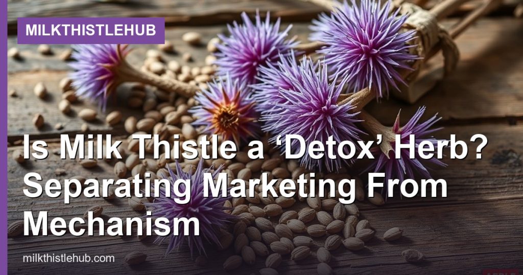 Is Milk Thistle a ‘Detox’ Herb? Separating Marketing From Mechanism - MilkThistleHub