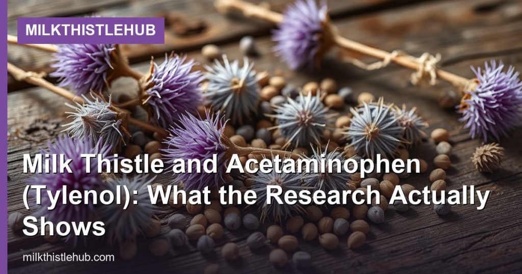 Milk Thistle and Acetaminophen (Tylenol): What the Research Actually Shows - MilkThistleHub
