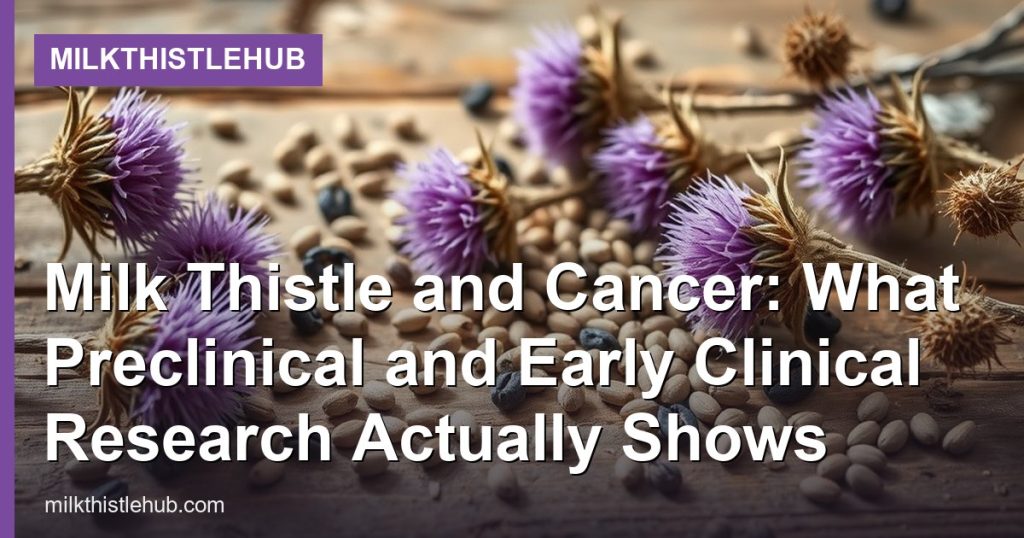 Milk Thistle and Cancer: What Preclinical and Early Clinical Research Actually Shows - MilkThistleHub