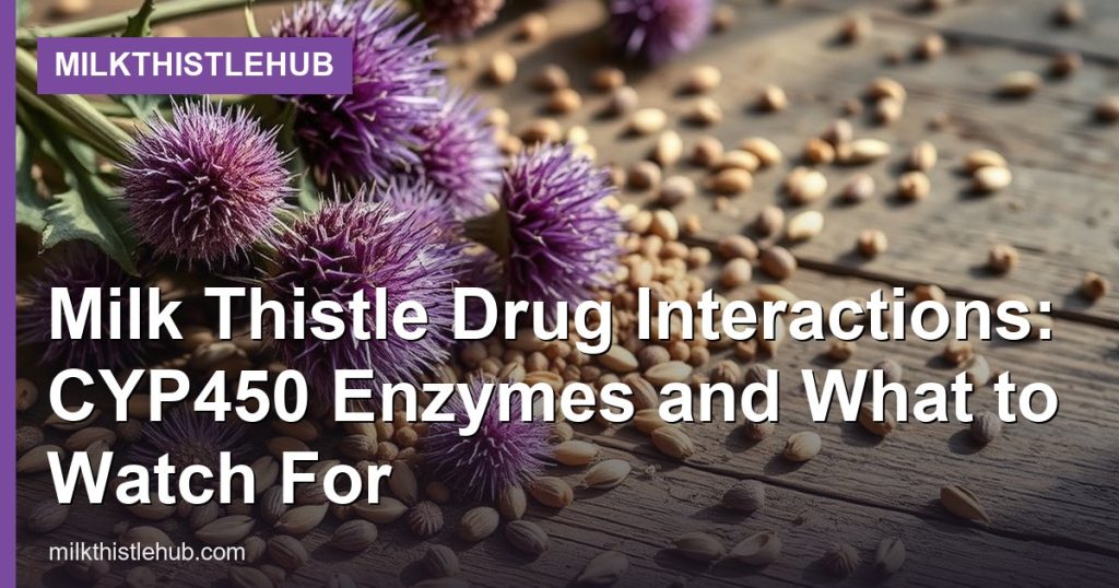 Milk Thistle Drug Interactions: CYP450 Enzymes and What to Watch For - MilkThistleHub