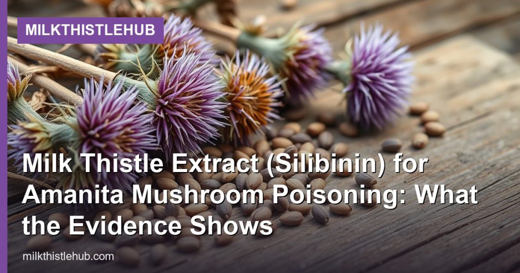 Milk Thistle Extract (Silibinin) for Amanita Mushroom Poisoning: What the Evidence Shows - MilkThistleHub