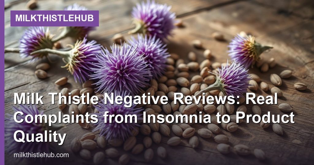 Milk Thistle Negative Reviews: Real Complaints from Insomnia to Product Quality - MilkThistleHub