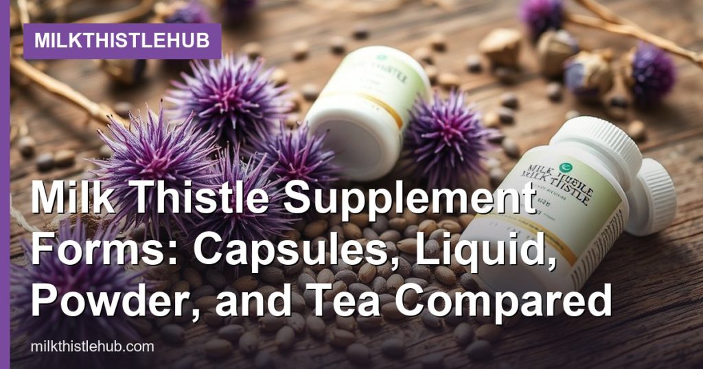 Milk Thistle Supplement Forms: Capsules, Liquid, Powder, and Tea Compared - MilkThistleHub