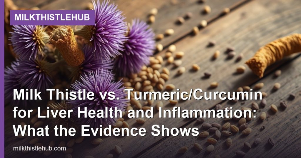 Milk Thistle vs. Turmeric/Curcumin for Liver Health and Inflammation: What the Evidence Shows - MilkThistleHub