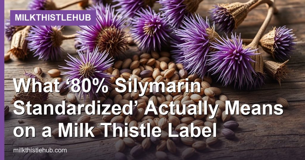 What ‘80% Silymarin Standardized’ Actually Means on a Milk Thistle Label - MilkThistleHub